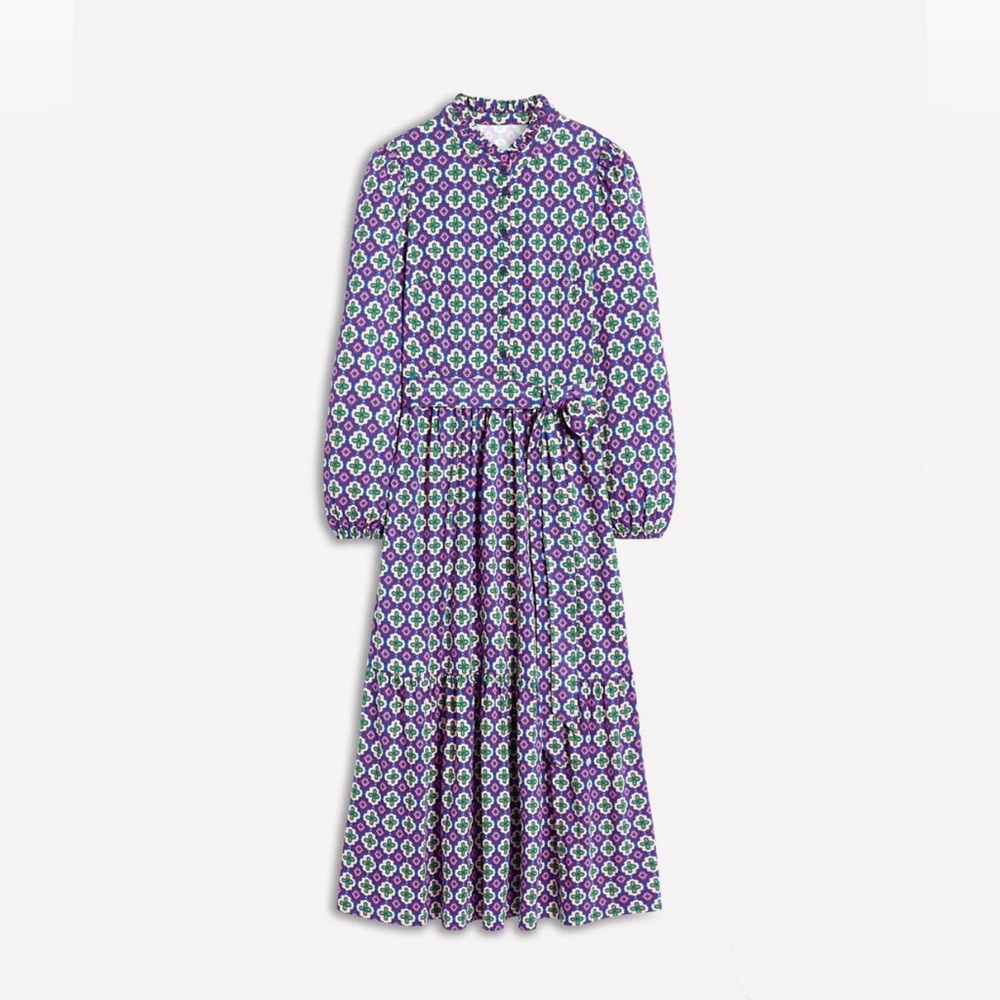 Boden Willow Tiered Jersey Dress 8L